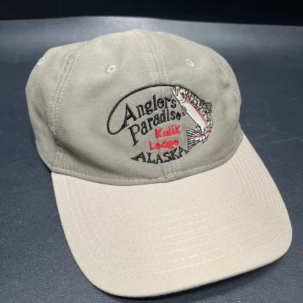 Anglers Paradise Lodges Alaska Trucker Hat Cap Hook & Loop Drift Creek Outdoors